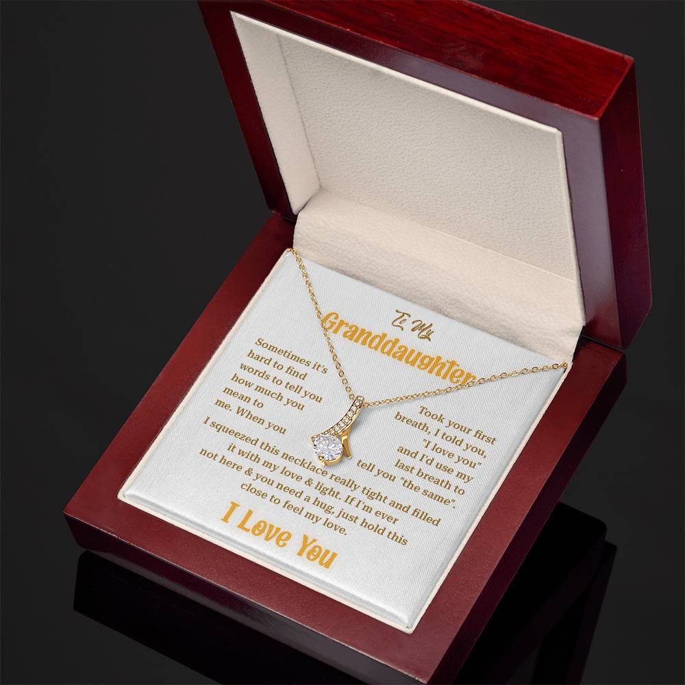 Granddaughter Gift from Grandma Sparkle Necklace Box
