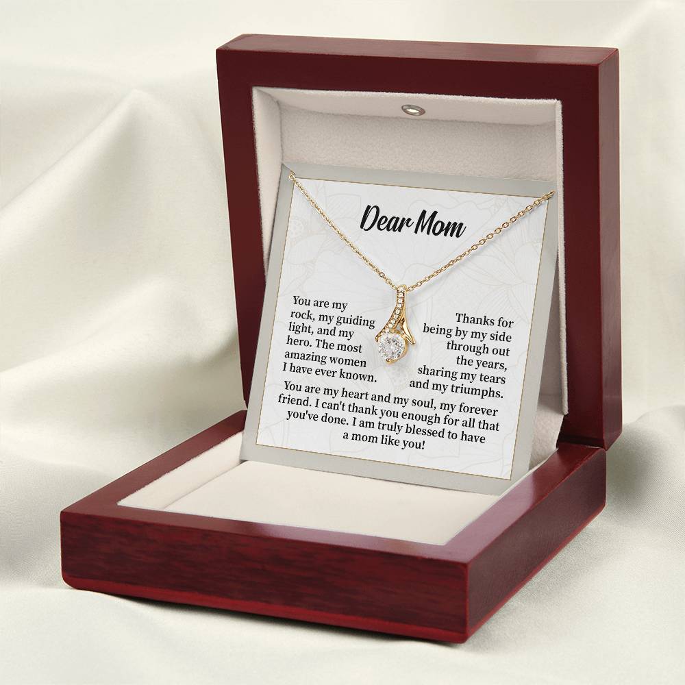 Gift for Mom from Daughter – Necklace with Message Card