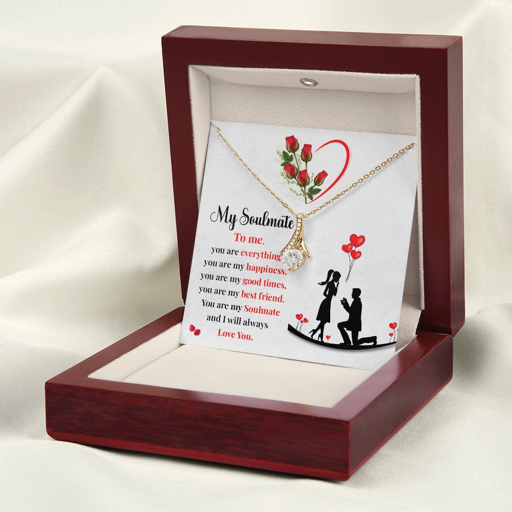 Proposal Gift Necklace for Soulmate with Love Card