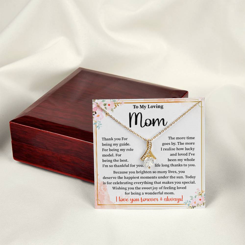 Mother Necklace Gift for Birthday with Gift Box