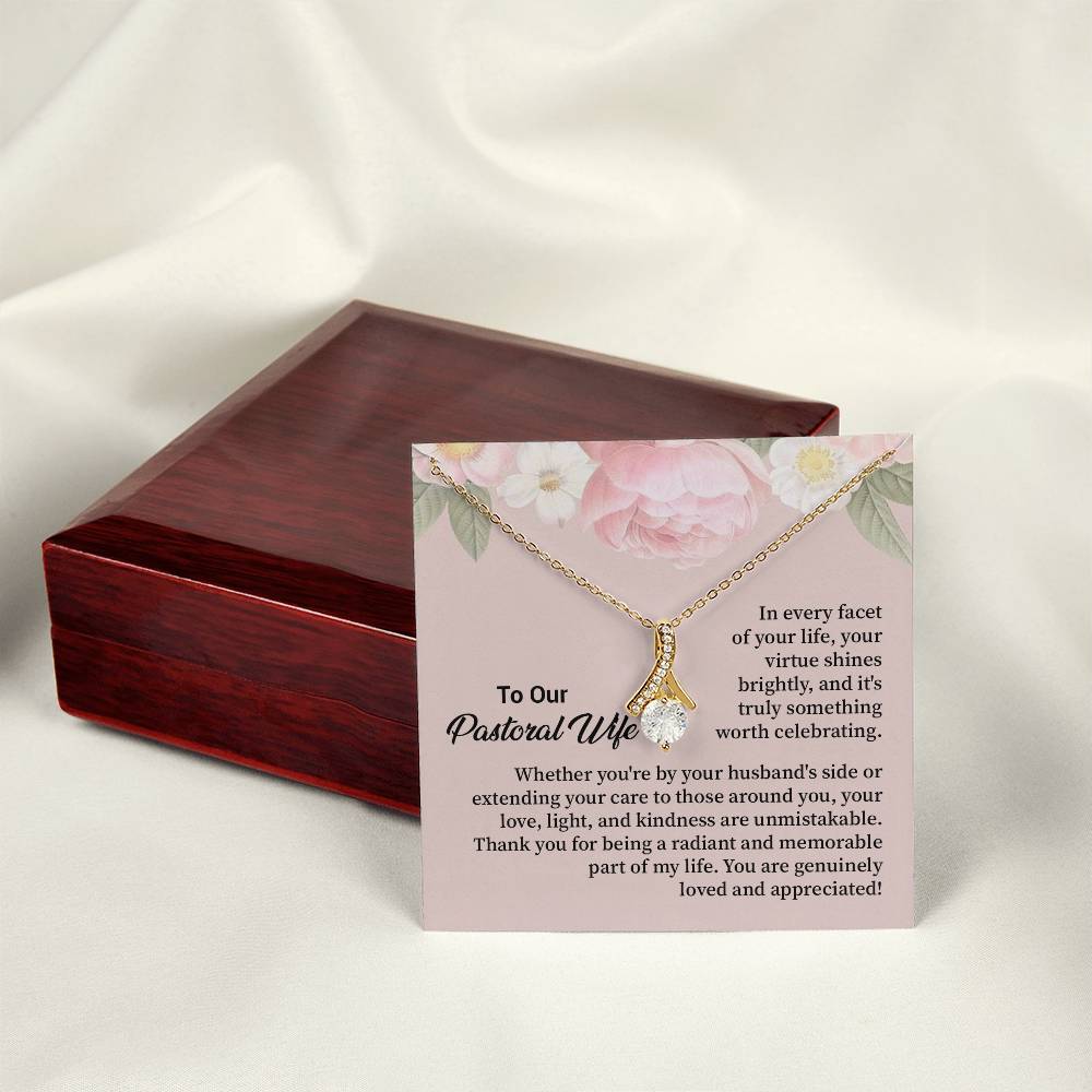 Christian Gift for Pastor’s Wife – Necklace & Message