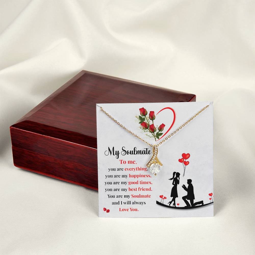 Proposal Gift Necklace for Soulmate with Love Card