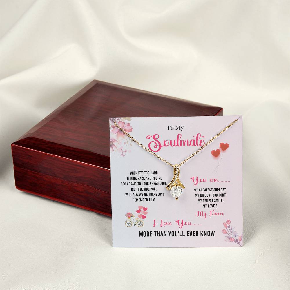 Comfort Necklace Gift for Soulmate with Love Card