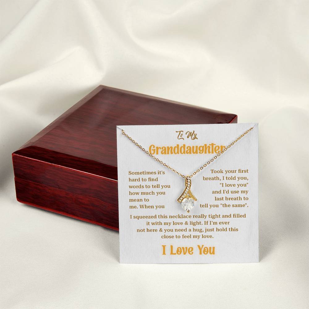 Granddaughter Gift from Grandma Sparkle Necklace Box