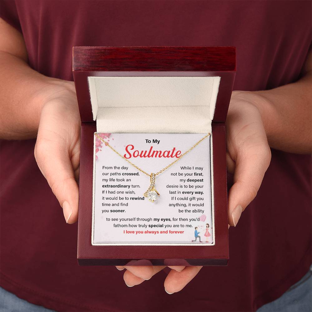 To My Soulmate Necklace Gift For Wife