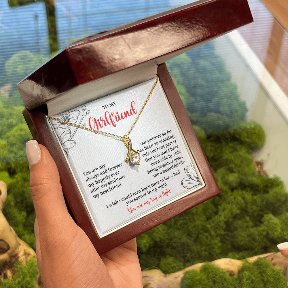 To My Girlfriend - Jewelry Gift with Message Card