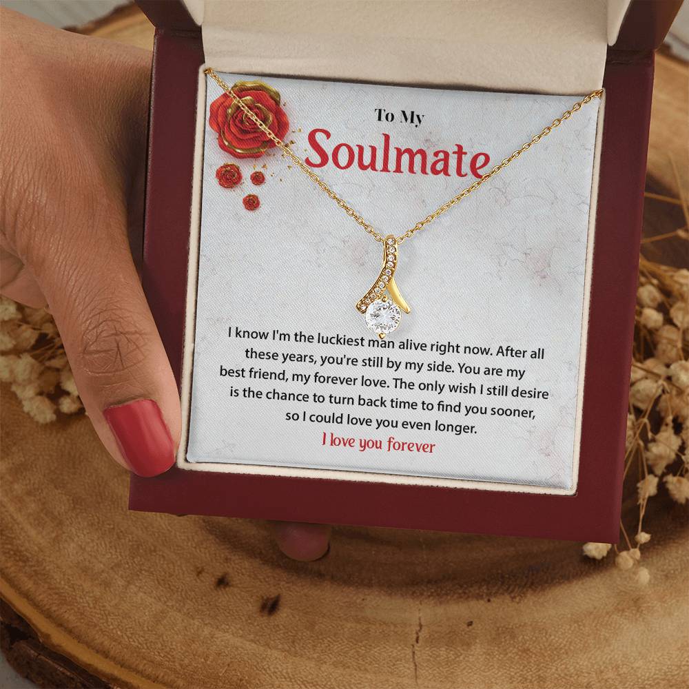 Forever Love Soulmate Necklace Gift for Wife or Girlfriend