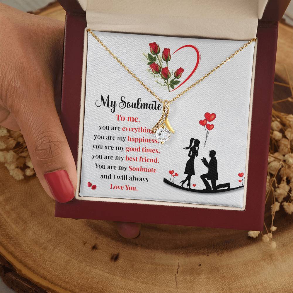 Proposal Gift Necklace for Soulmate with Love Card
