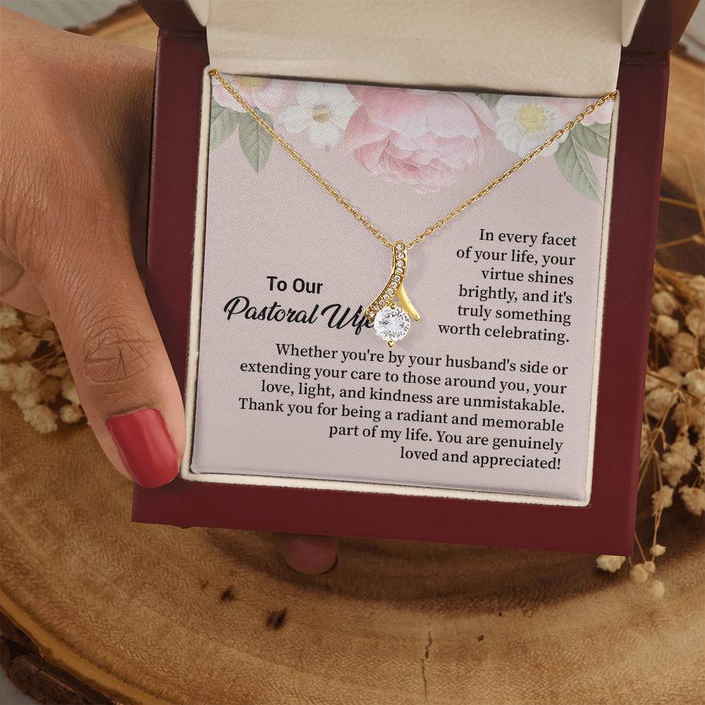 Christian Gift for Pastor’s Wife – Necklace & Message
