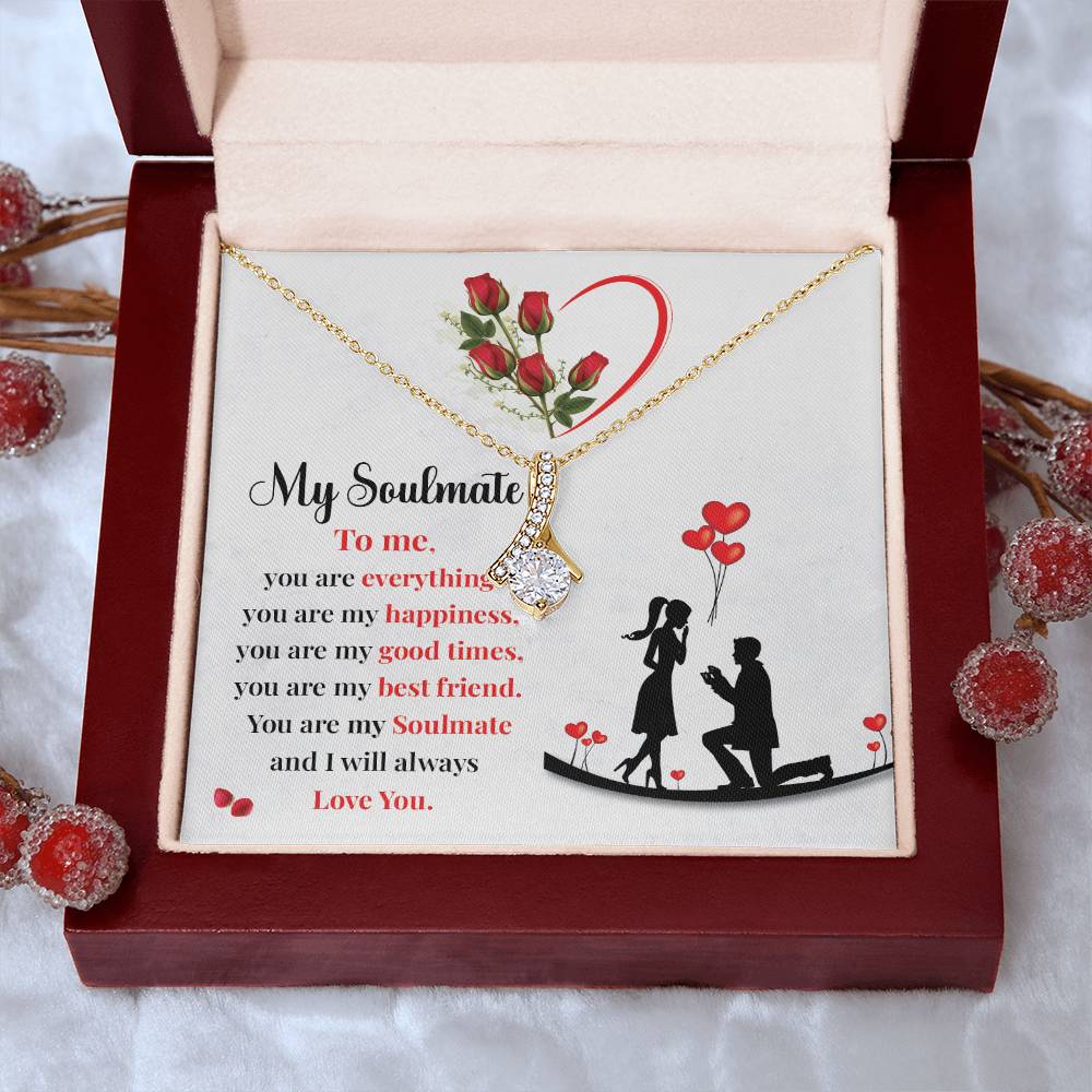 Proposal Gift Necklace for Soulmate with Love Card