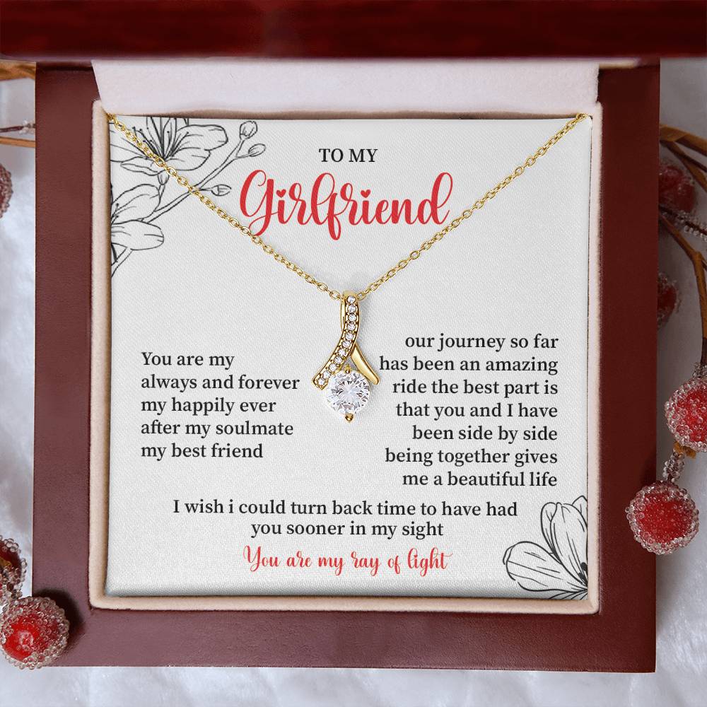 To My Girlfriend - Jewelry Gift with Message Card