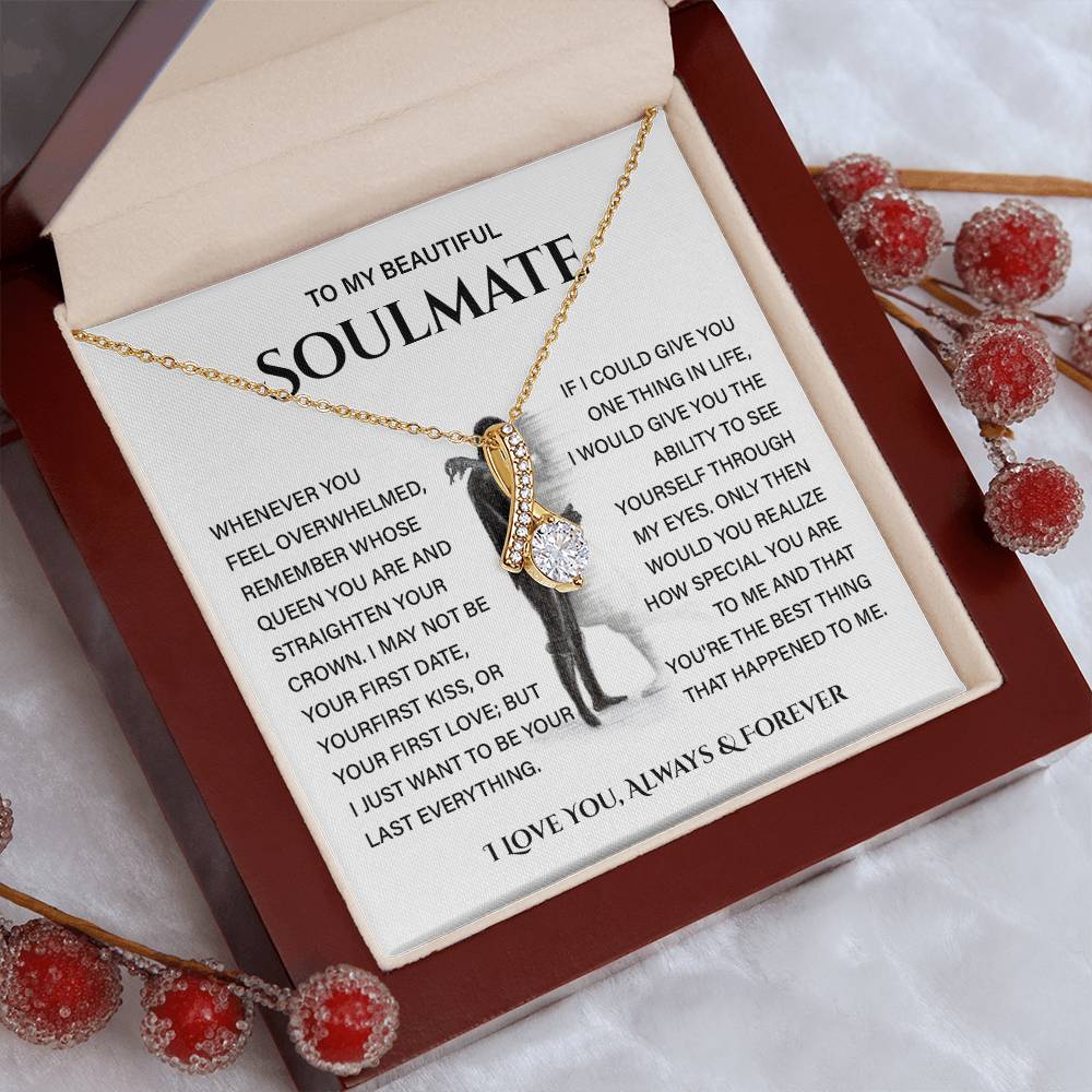 Soulmate Necklace Gift for Her – with Gift Box