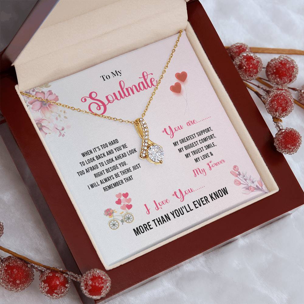 Comfort Necklace Gift for Soulmate with Love Card