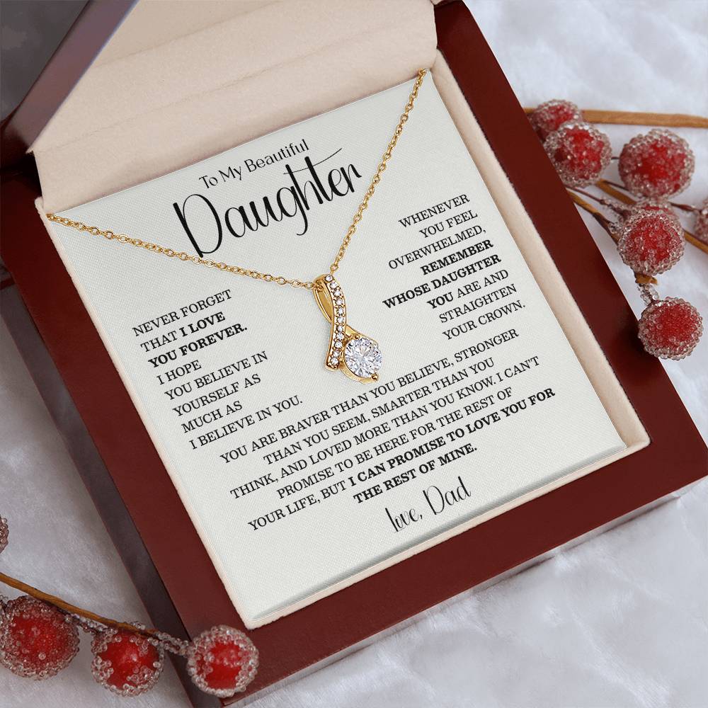 Teardrop Necklace for Daughter from Dad – Inspirational Gift