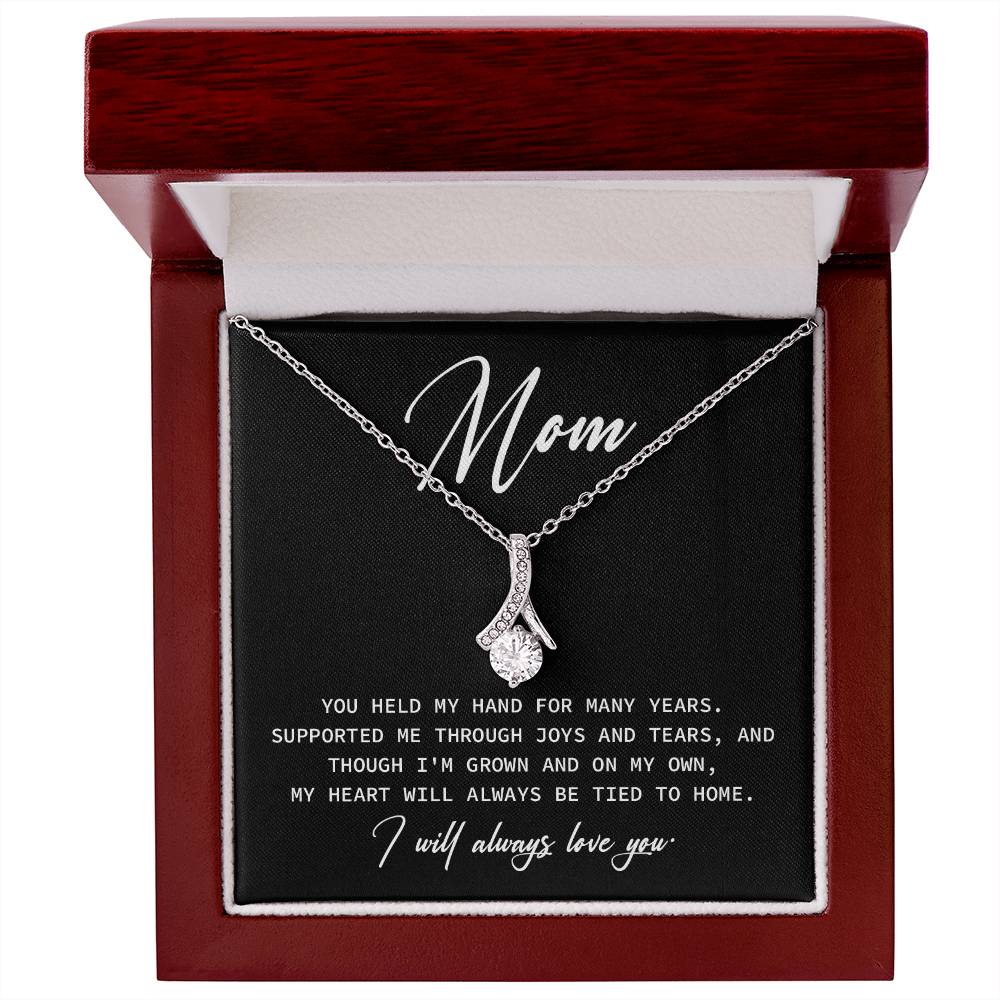 Necklace Gift For Mom From Child With Loving Message