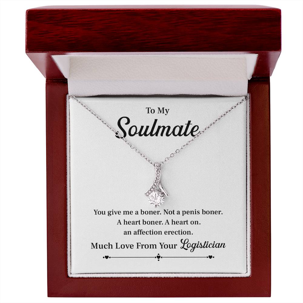 Funny Soulmate Necklace from Logistician