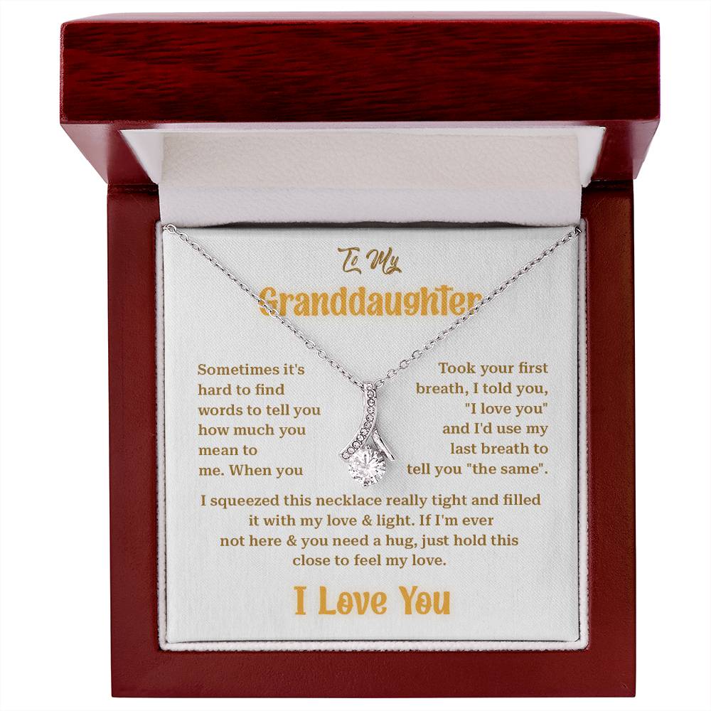 Granddaughter Gift from Grandma Sparkle Necklace Box