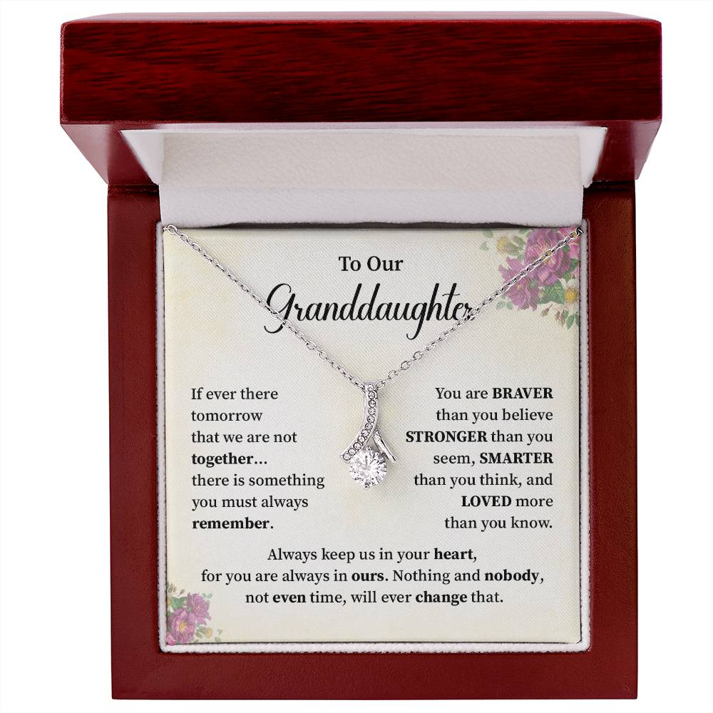 To Our Granddaughter Necklace – Gift From Grandparants