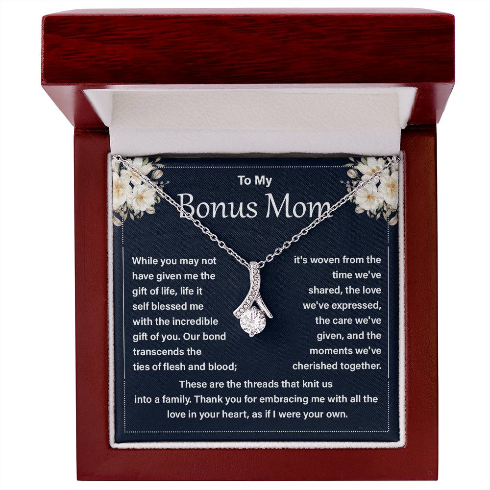 Bonus Mom Necklace from Daughter Gift Box