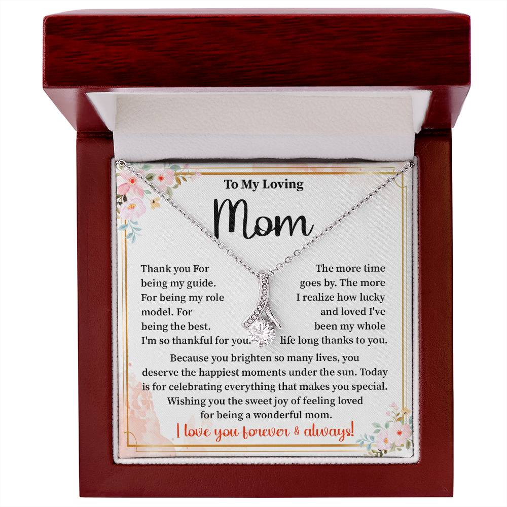Mother Necklace Gift for Birthday with Gift Box