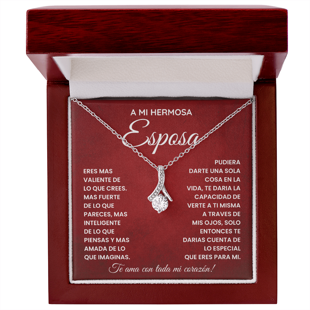 A Mi Hermosa Esposa - Eres Valiente, Fuerte, Inteligente Y Más Amada De Lo Que Imaginas