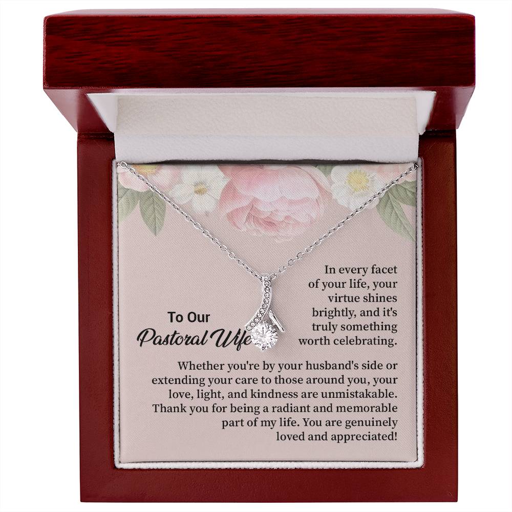 Christian Gift for Pastor’s Wife – Necklace & Message