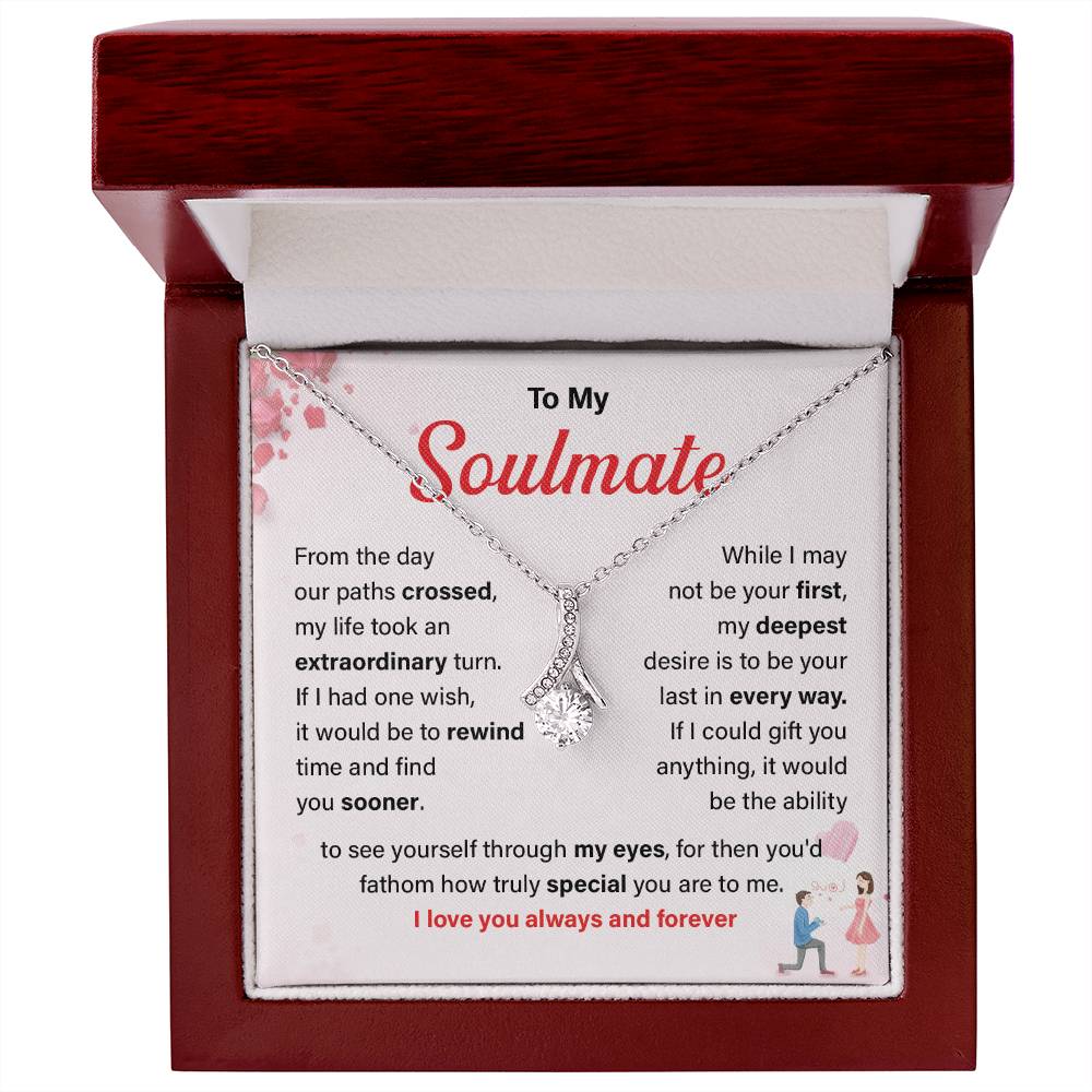 To My Soulmate Necklace Gift For Wife