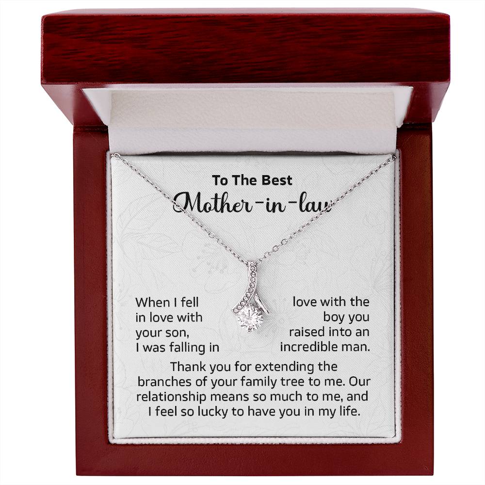 Mother-in-Law Gift from Bride – Necklace with Gift Card