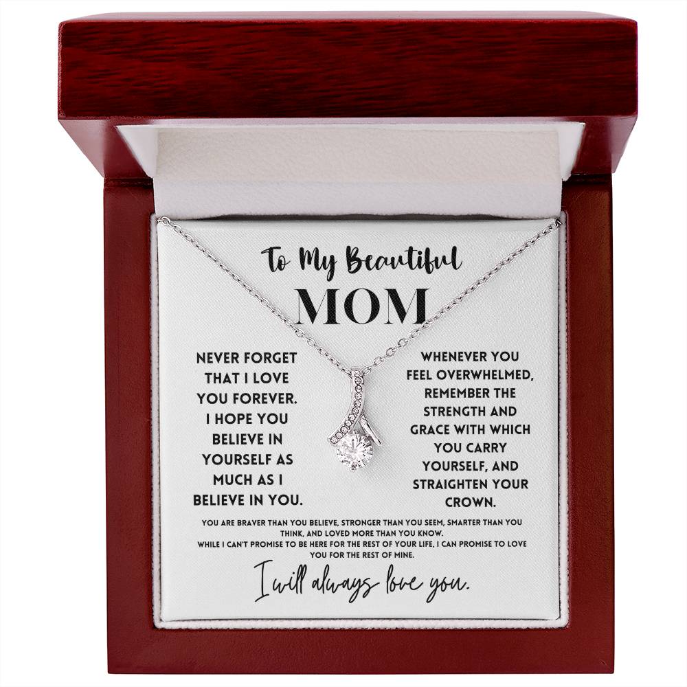 Beautiful Mom Necklace Gift from Daughter or Son