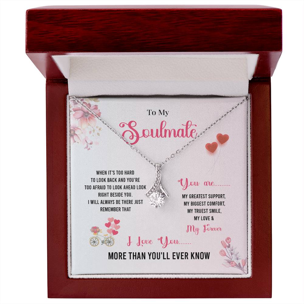 Comfort Necklace Gift for Soulmate with Love Card