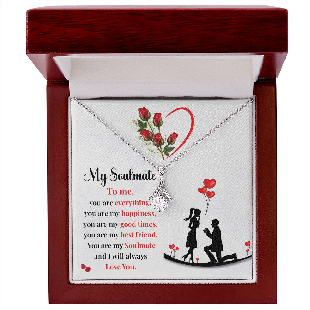 Proposal Gift Necklace for Soulmate with Love Card