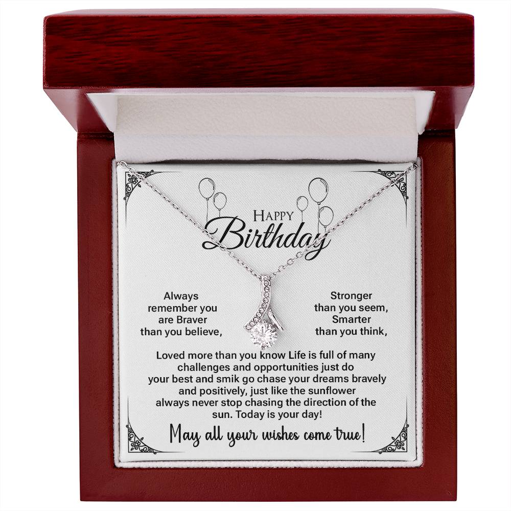 13th Birthday Gift for Teen Girl – Heart Necklace with Message Card