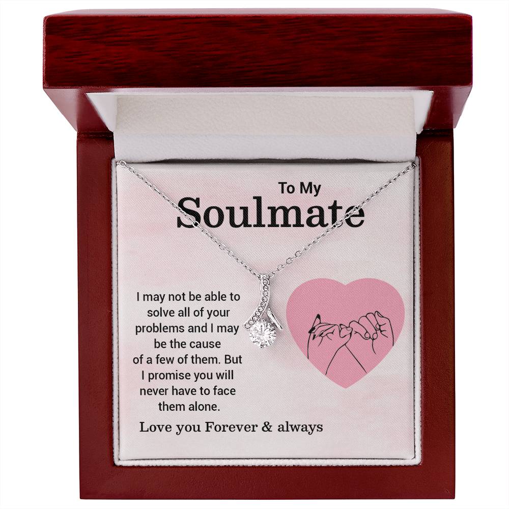 Soulmate Necklace Gift – Pinky Promise Message Card