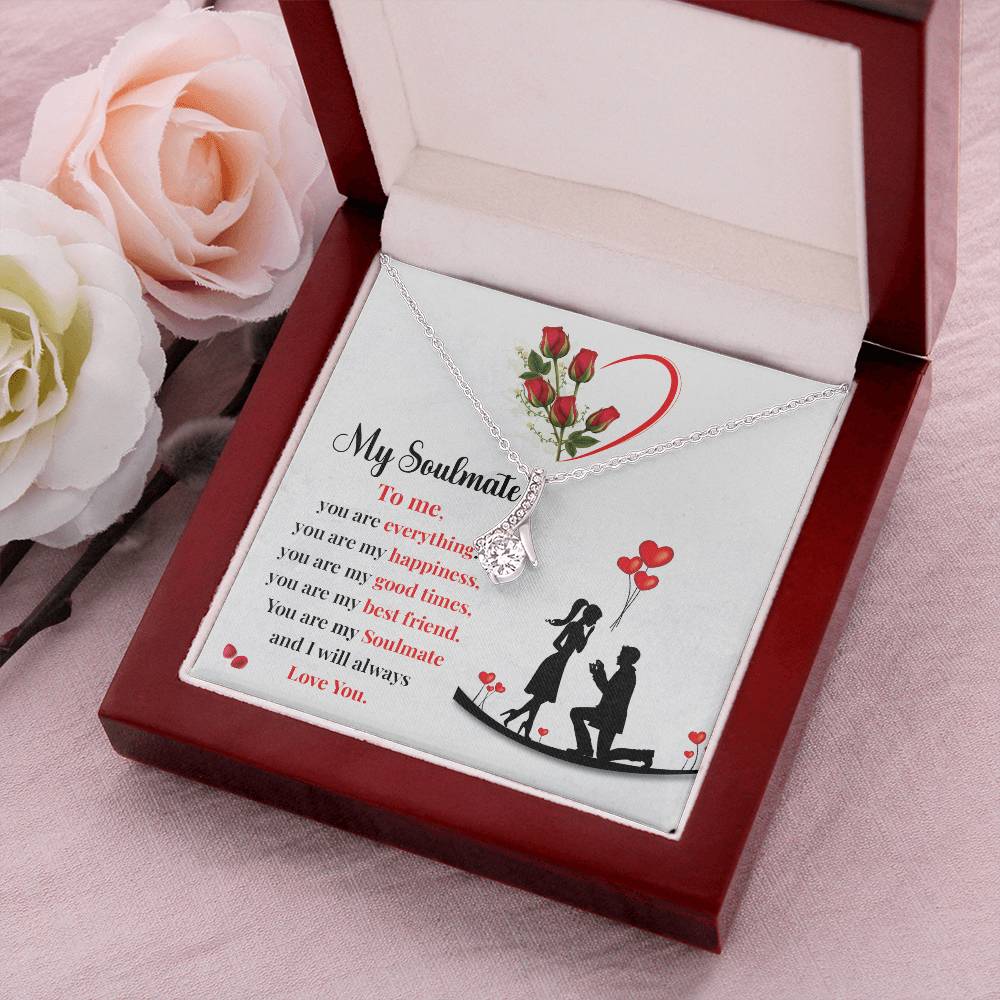 Proposal Gift Necklace for Soulmate with Love Card