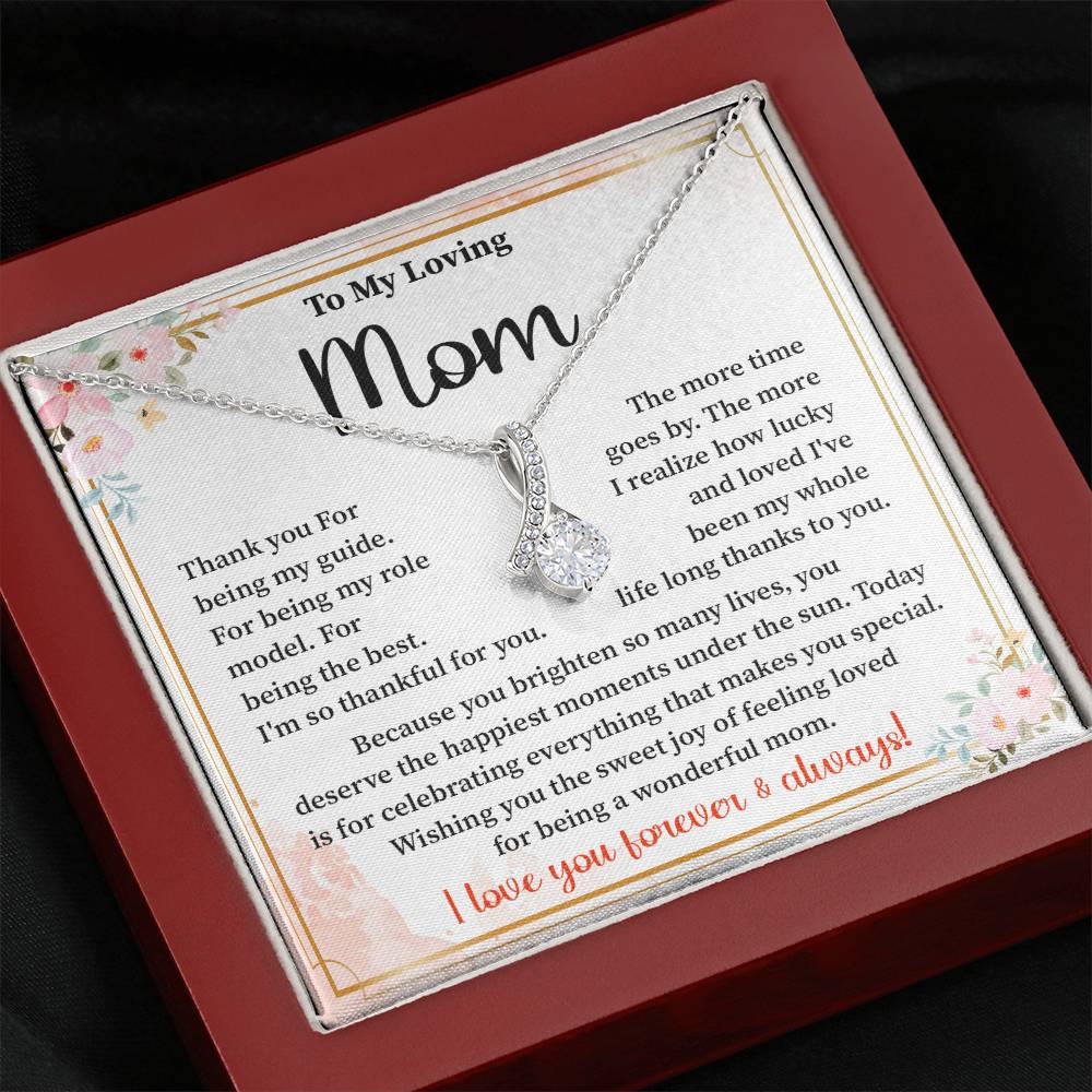 Mother Necklace Gift for Birthday with Gift Box