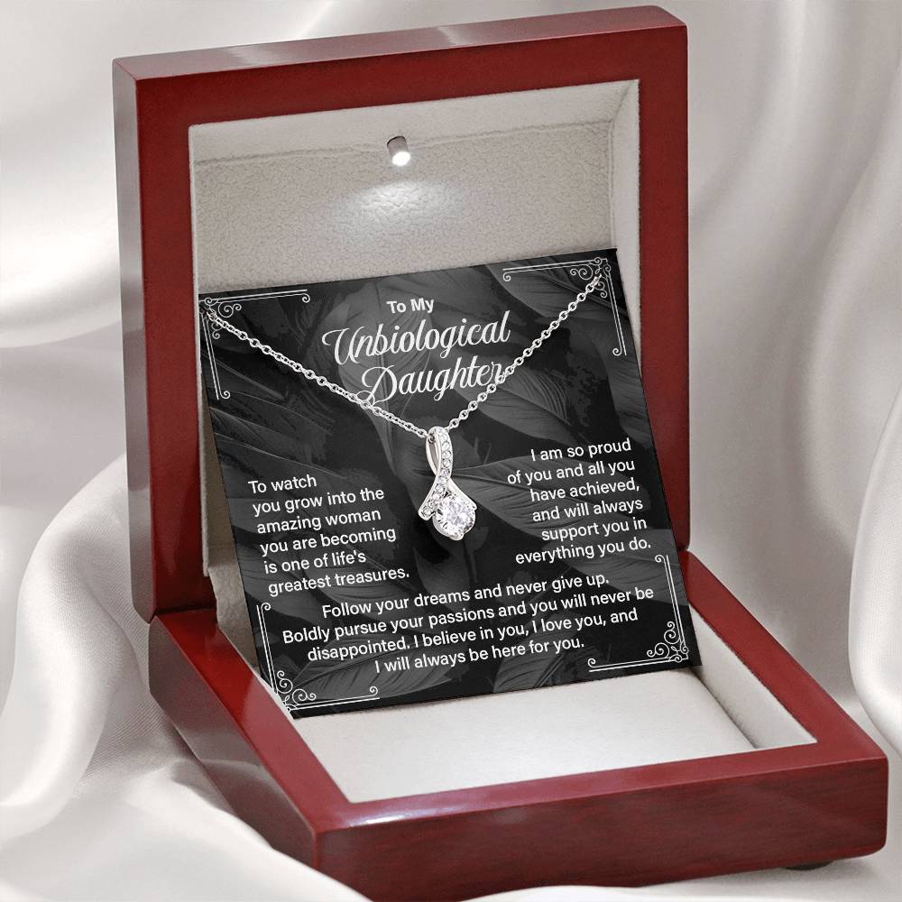 Bonus Daughter Gift Necklace with Message Card