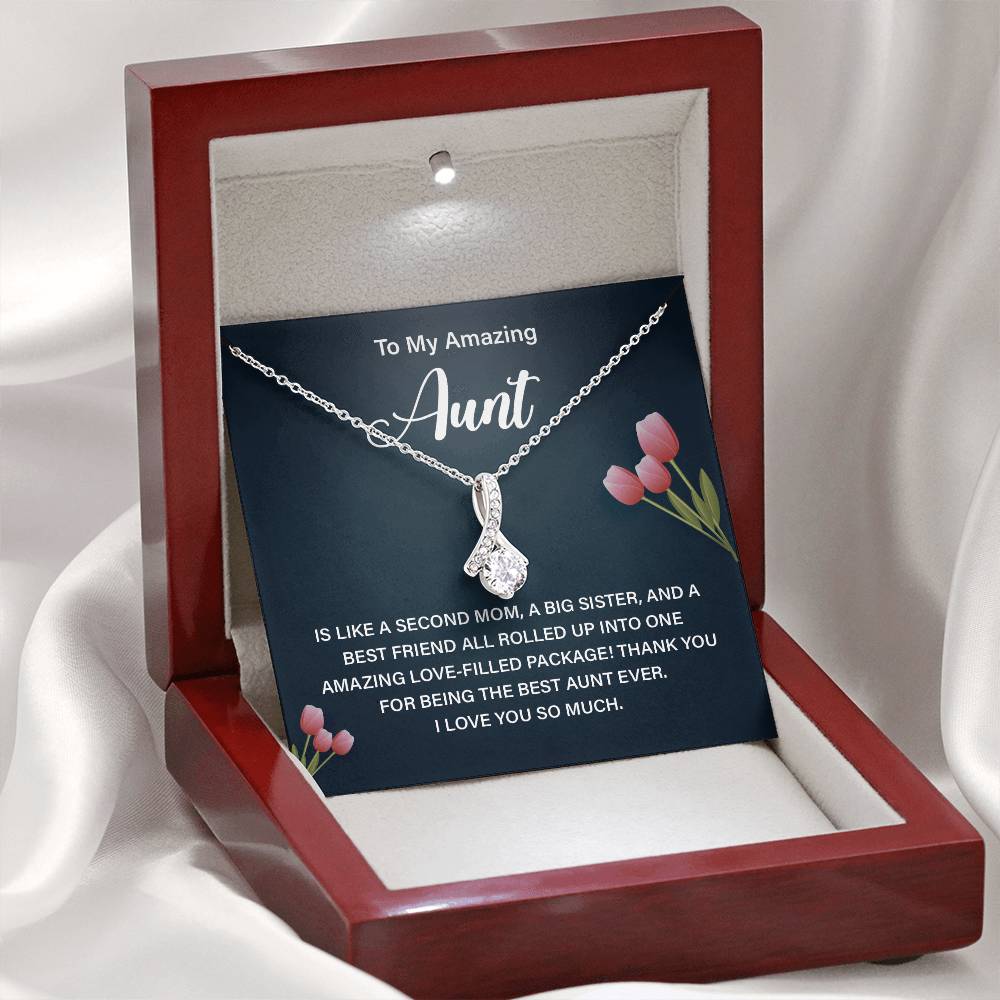 Aunt Necklace Gift – Second Mom and Best Friend