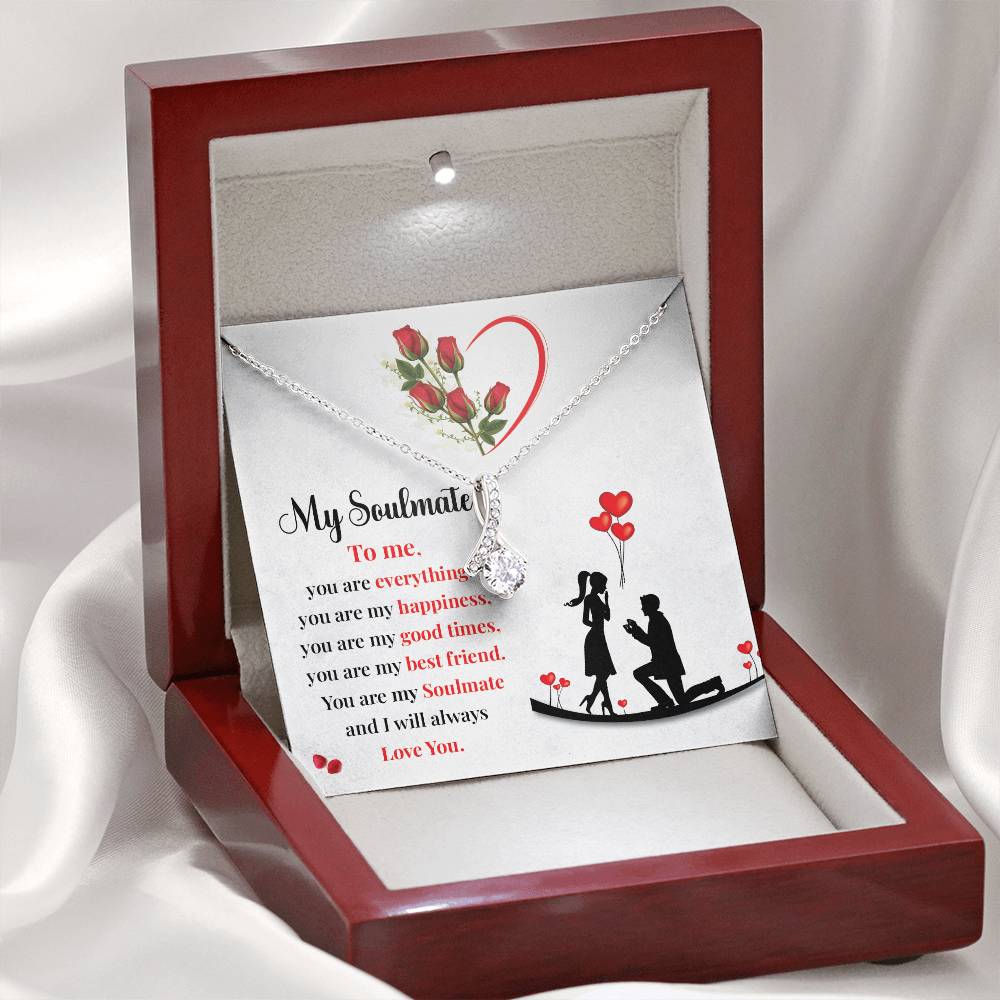 Proposal Gift Necklace for Soulmate with Love Card