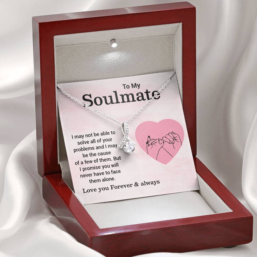 Soulmate Necklace Gift – Pinky Promise Message Card