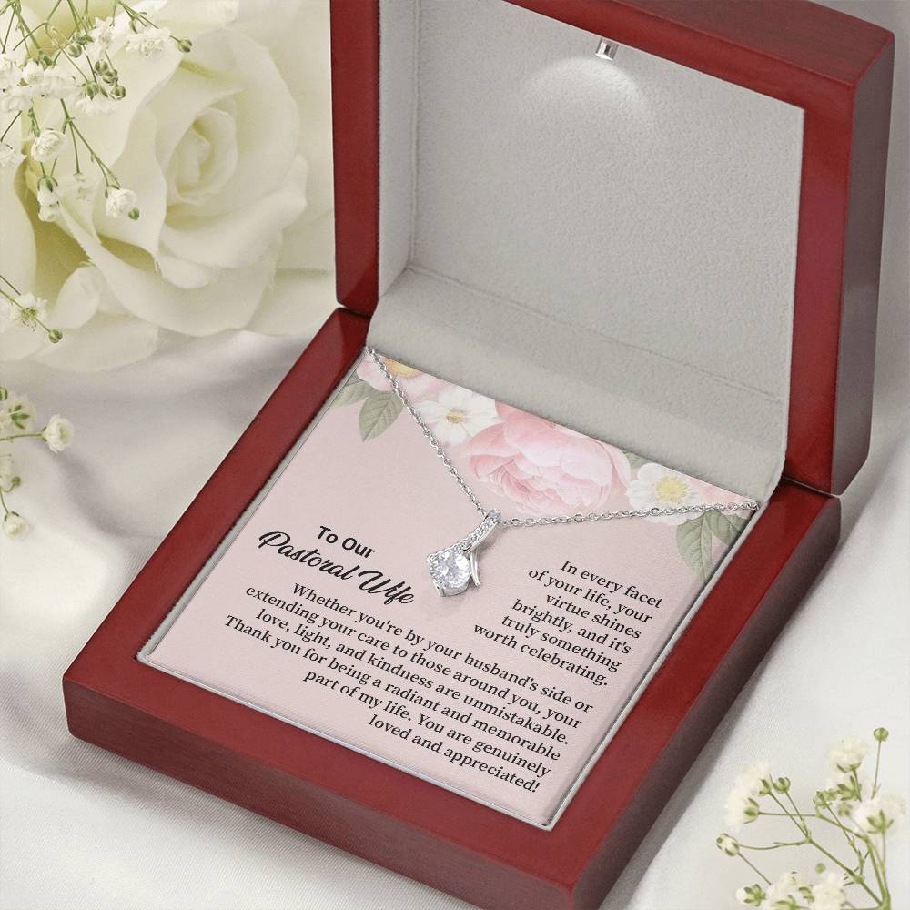 Christian Gift for Pastor’s Wife – Necklace & Message