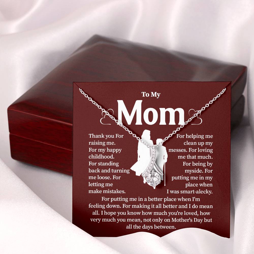 Gift for Mom from Daughter – Necklace with Gift Box
