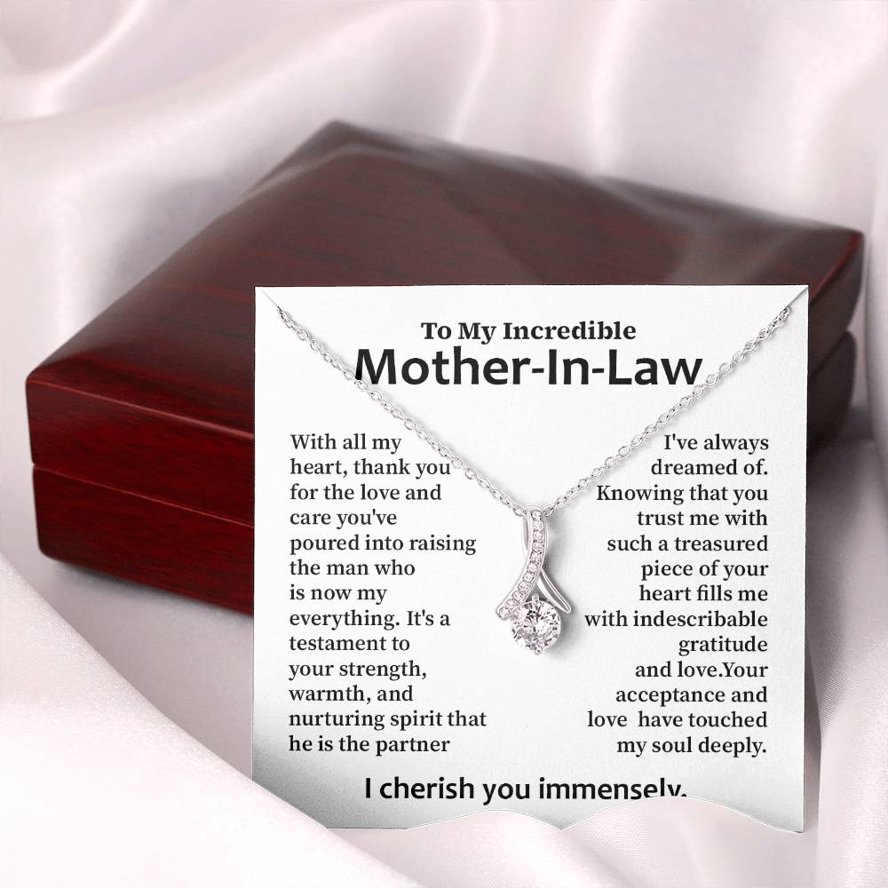Gratitude Necklace for Mother-In-Law – Heartfelt Message from Bride
