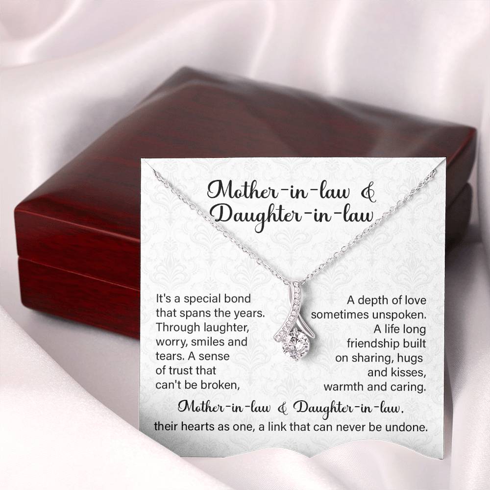 Mother-in-Law to Daughter-in-Law Necklace Gift