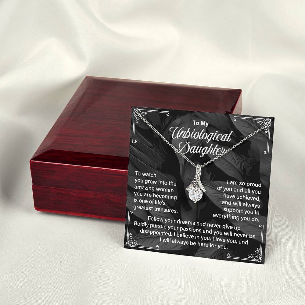 Bonus Daughter Gift Necklace with Message Card