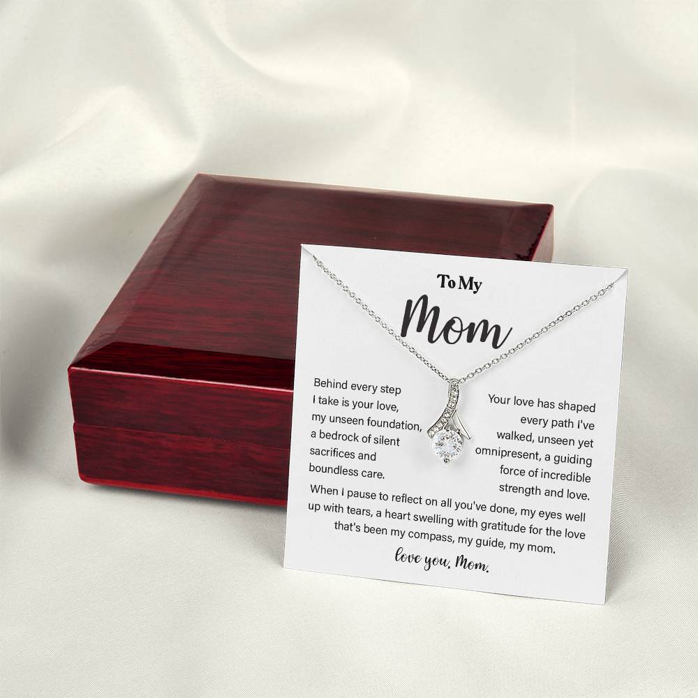 To My Mom beautiful necklace in premium gift box.