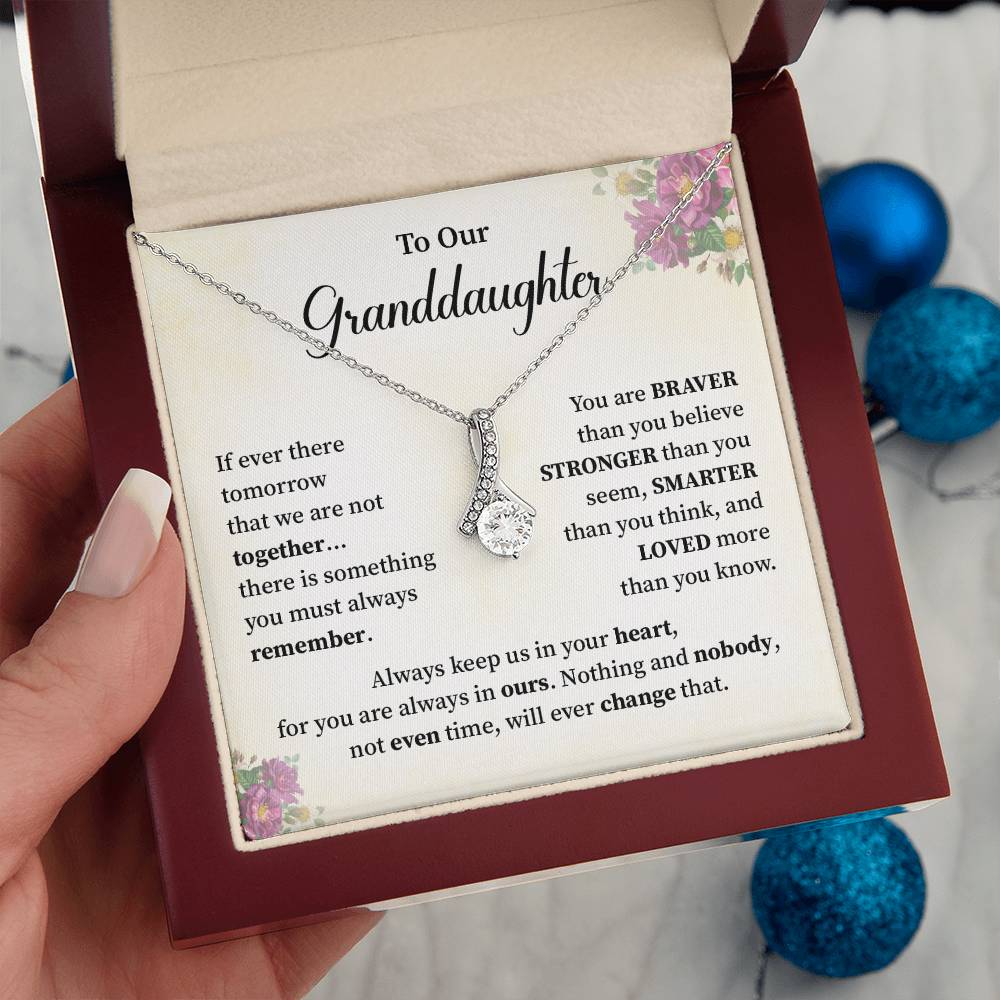 To Our Granddaughter Necklace – Gift From Grandparants