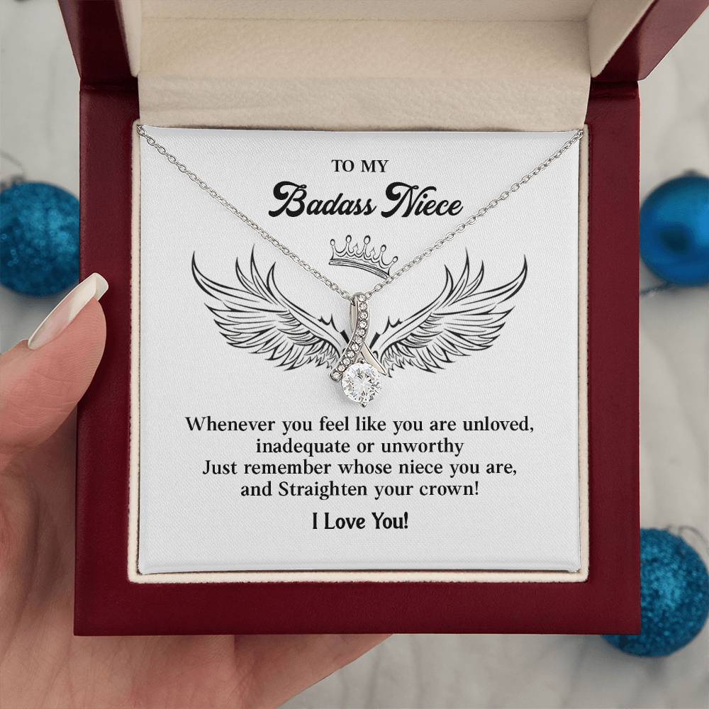 Badass Niece Gift from Aunt or Uncle with Gift Note