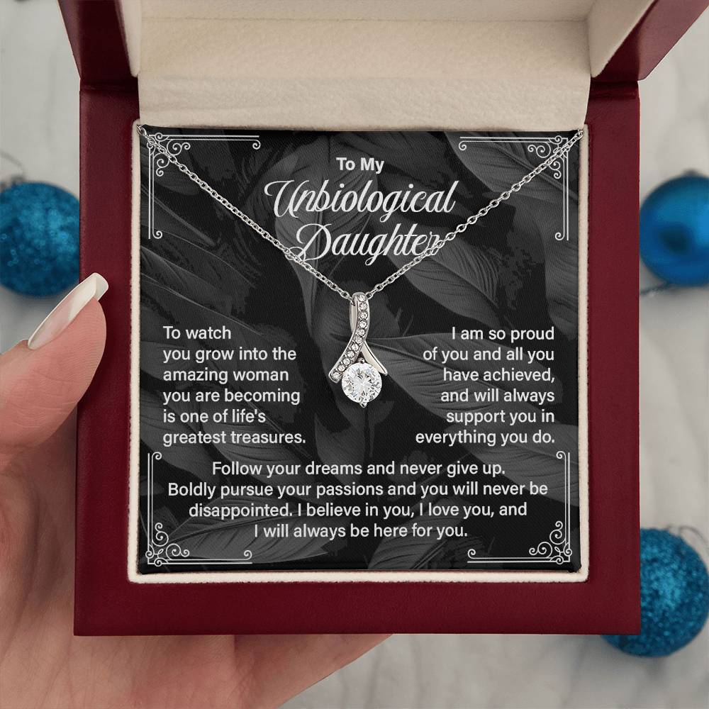 Bonus Daughter Gift Necklace with Message Card