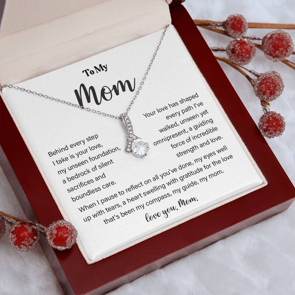 To My Mom beautiful necklace in premium gift box.
