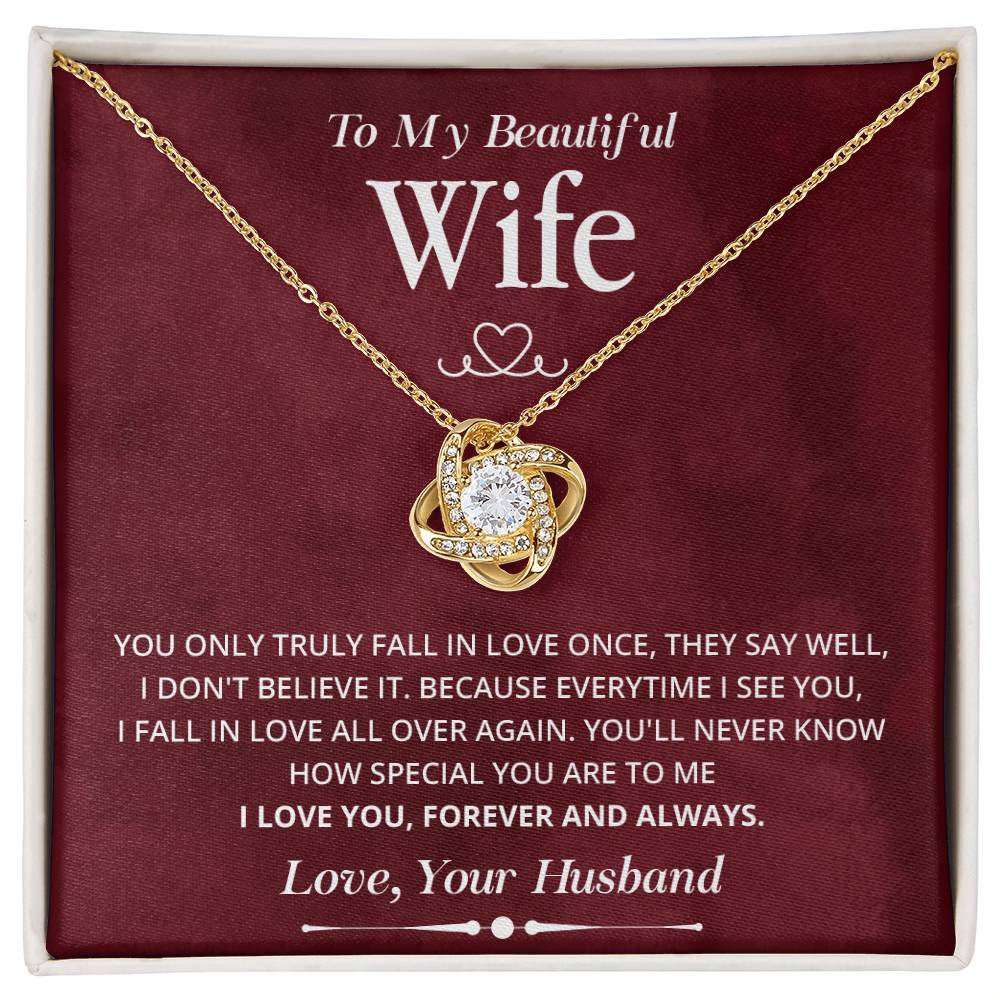 Wife Necklace Gift from Husband Forever Love Box